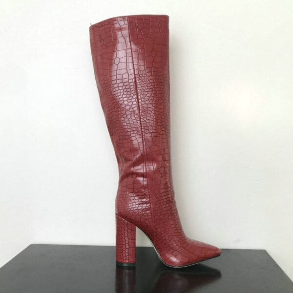 Large chunky boots for high boots for women - Image 8